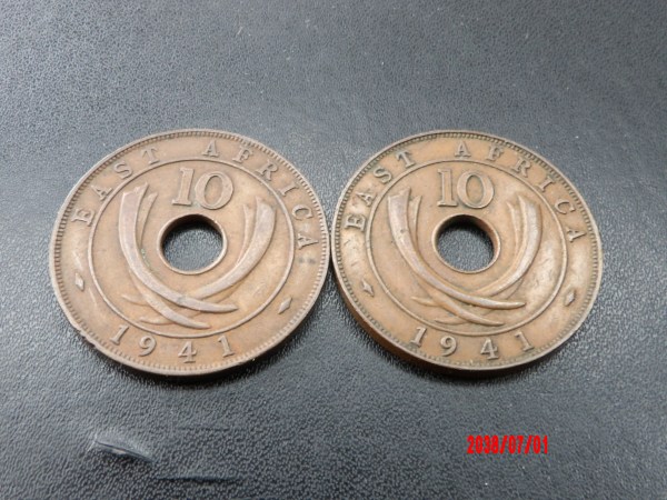 EAST AFRICA, 10C, 1941,41H