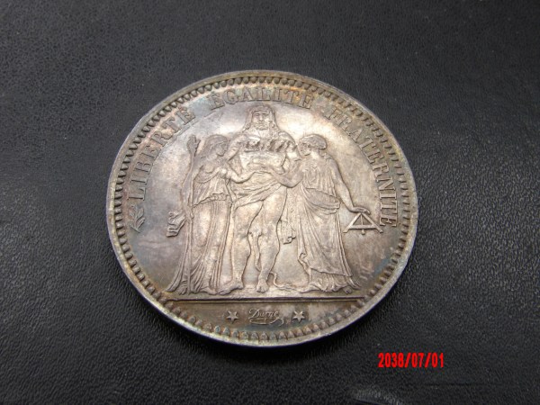 FRANCE, 5 Francs, 1873A *