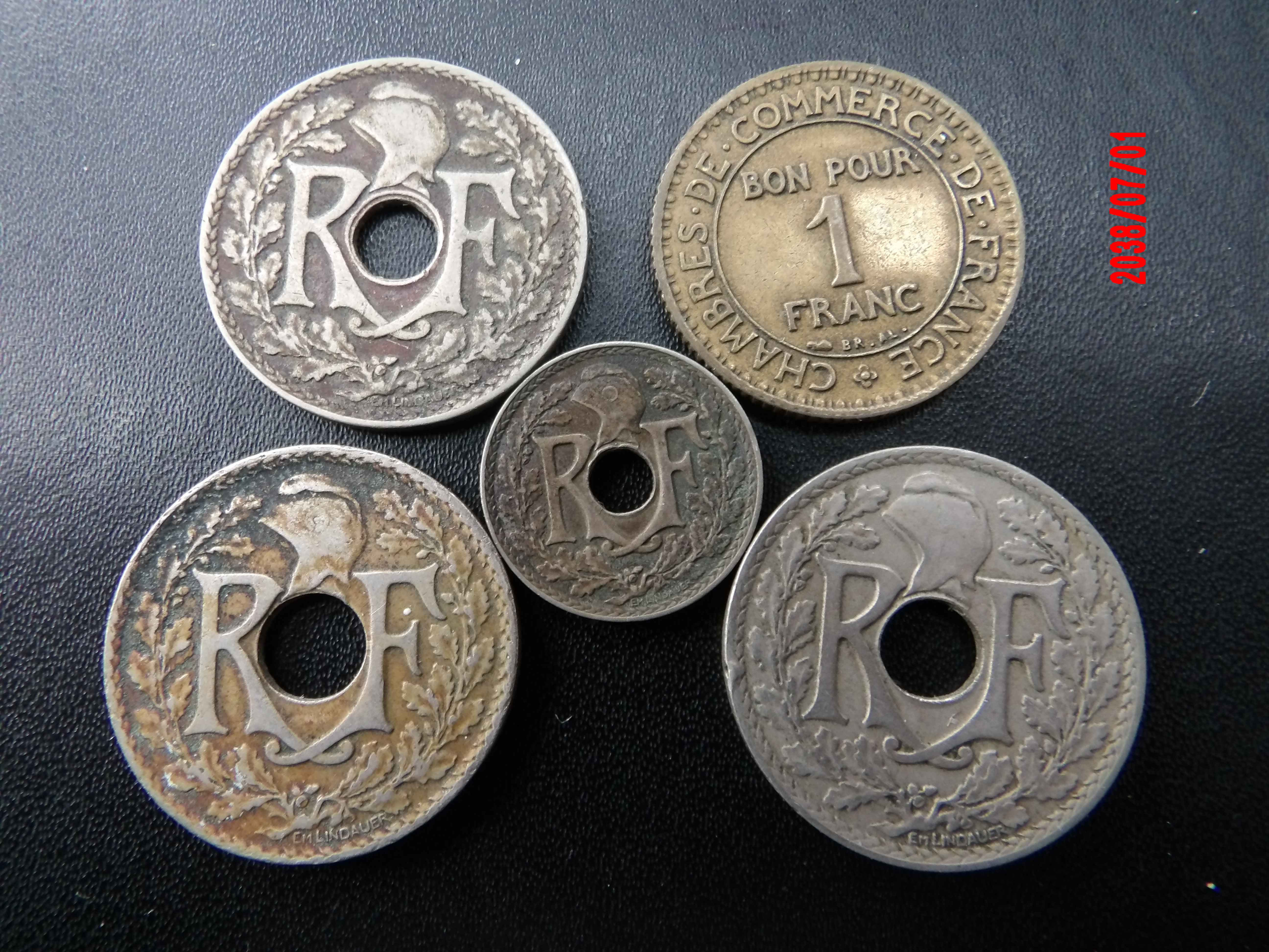 FRANCE, Mixed Depression Era Coins - Image 1