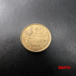 FRANCE 1950, 20FR - Image 2