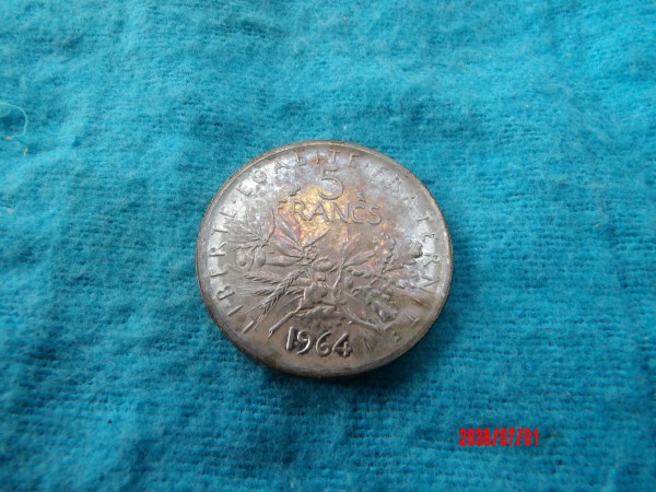 FRANCE, 5 Francs, 1964