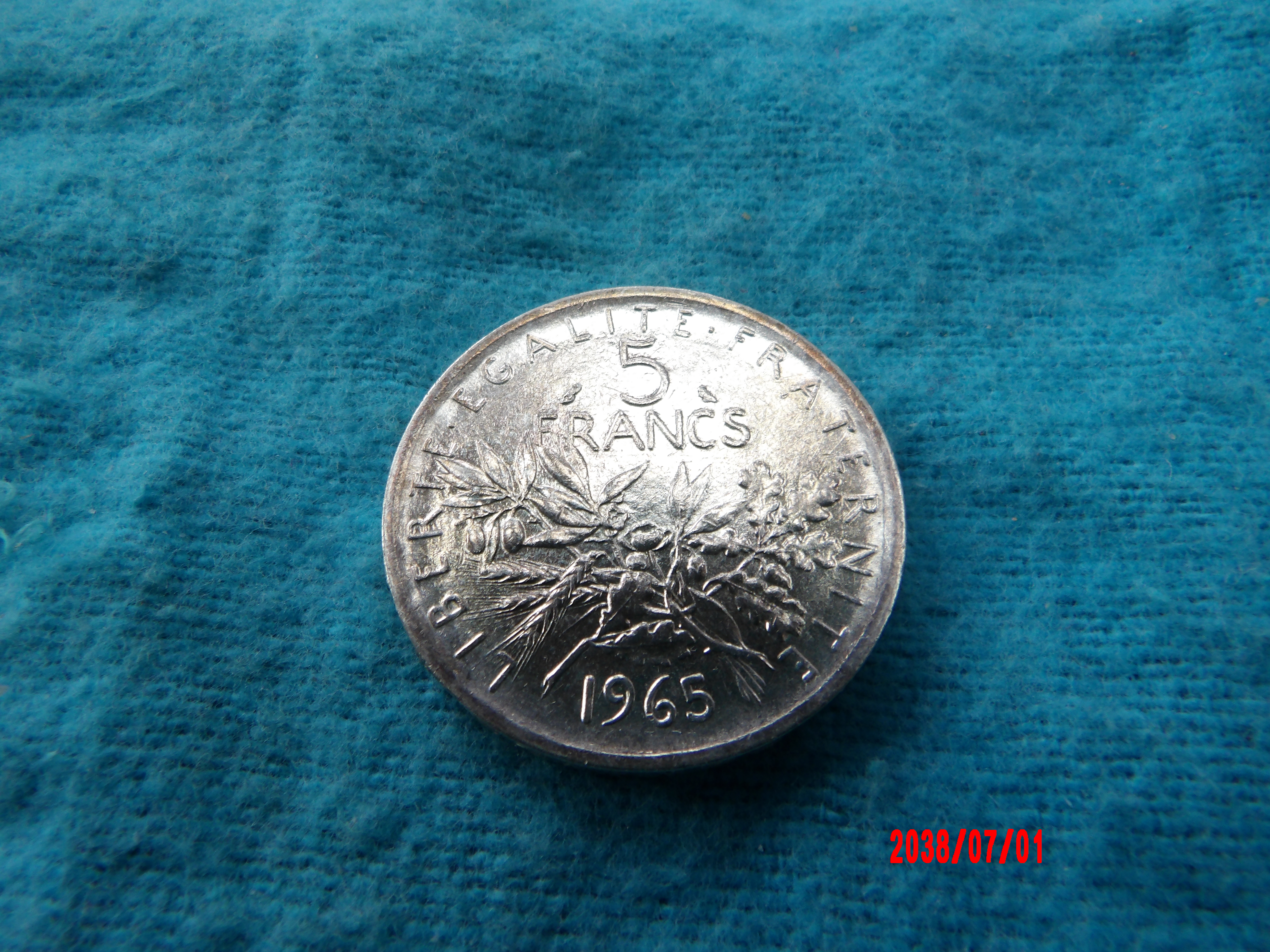 FRANCE, 5 Francs, 1965 - Image 2