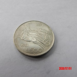 ITALY, 500 Lira, 1961 - Image 1