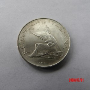 ITALY, 500 Lira, 1961 - Image 2