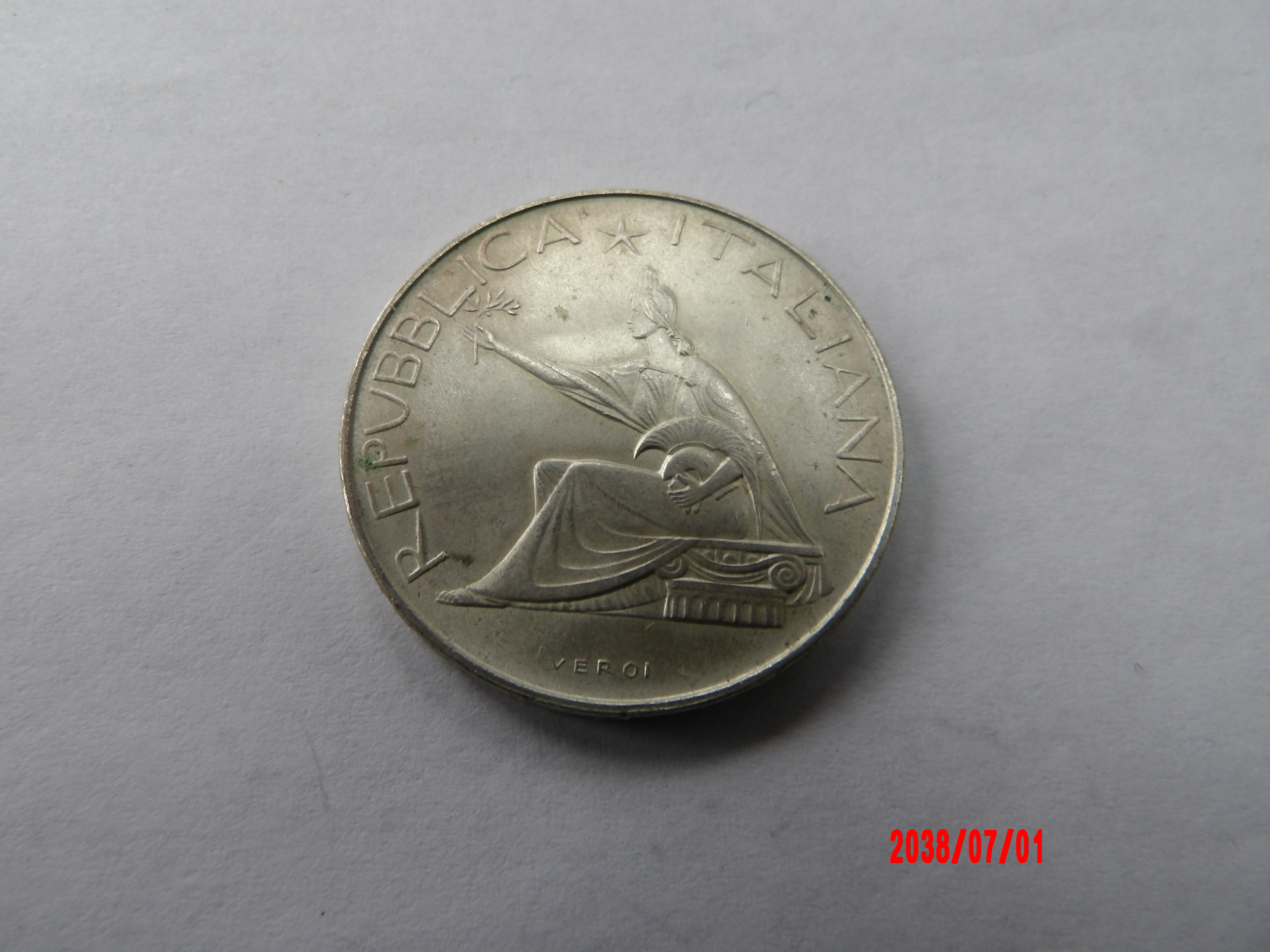 ITALY, 500 Lira, 1961 - Image 2