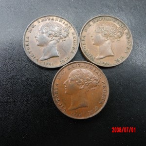 JERSEY, 1/26 Shilling, 1841,58,61 - Image 1
