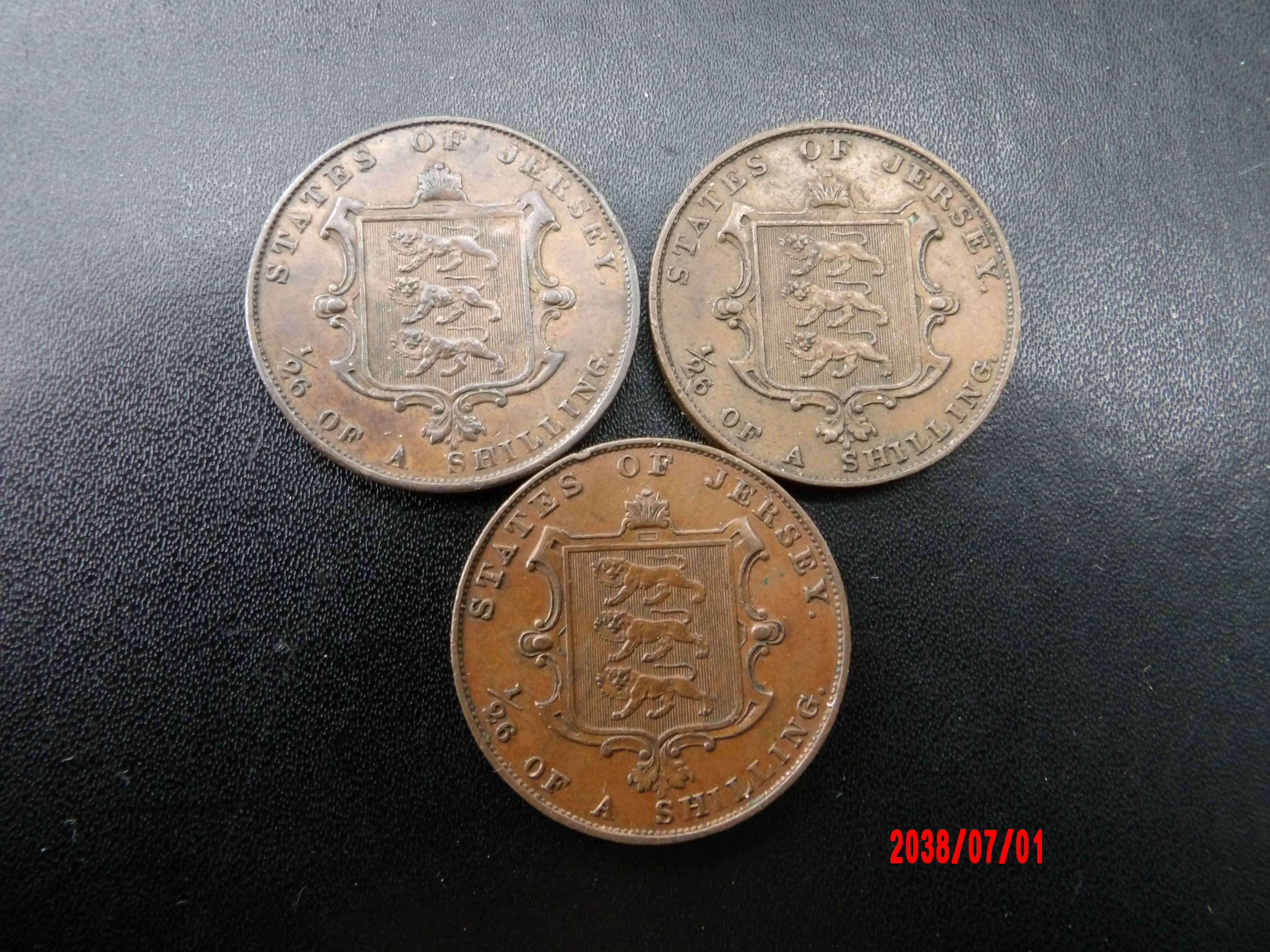 JERSEY, 1/26 Shilling, 1841,58,61 - Image 2