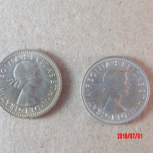 Elizabeth II, 1962,67, Sixpence - Image 1