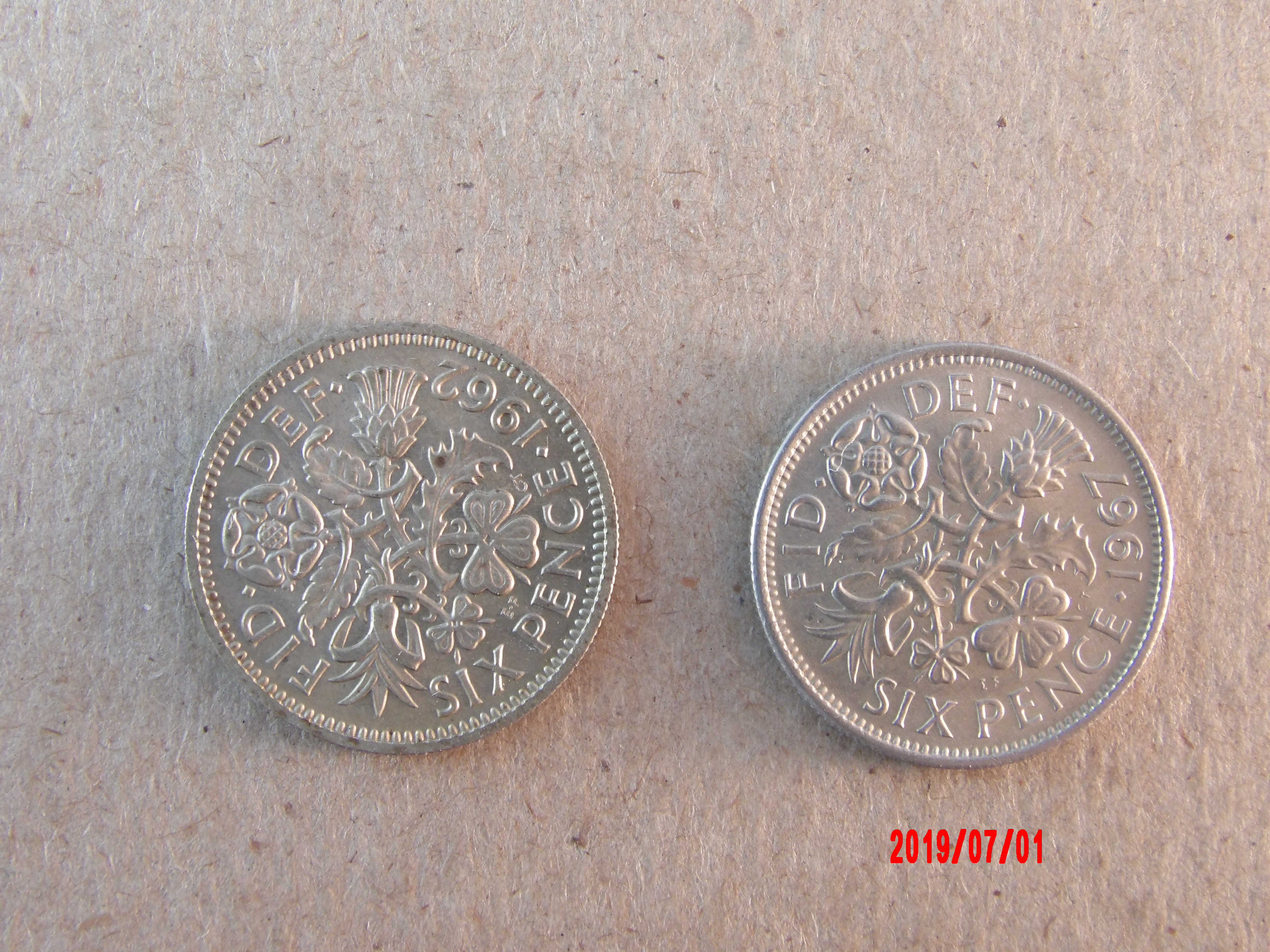 Elizabeth II, 1962,67, Sixpence - Image 2