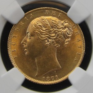 Victoria, 1871, Sovereign, GEM EXAMPLE - Image 1