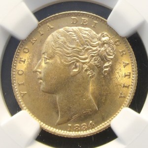 AUSTRALIA, Sovereign, 1884S  Choice Mint State - Image 1