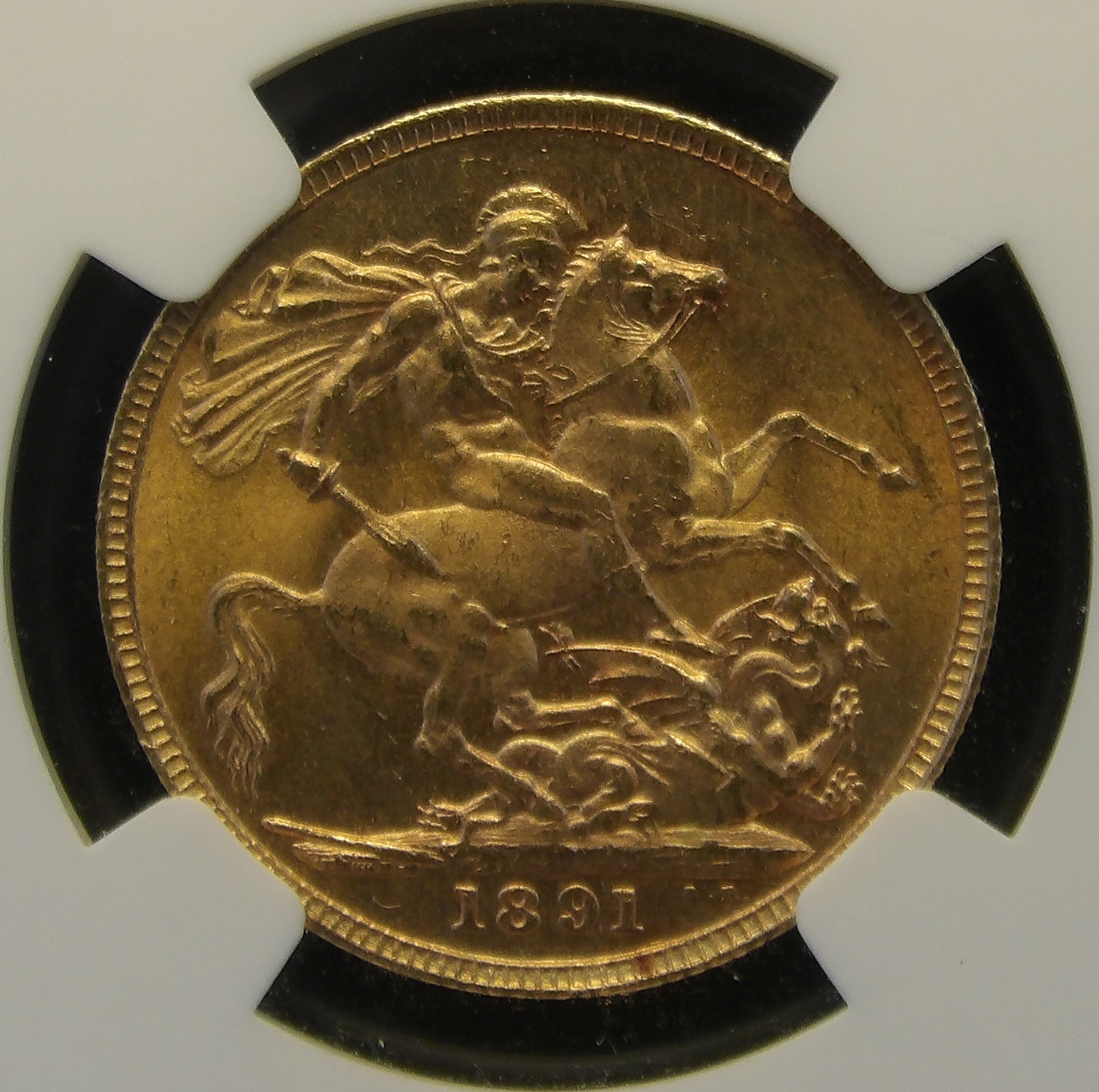 VICTORIA, 1891, Sovereign, Mint State Example - Image 4