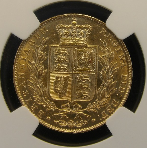 Victoria, 1842, Sovereign, Rare Open 2 Variety, Ex Bentley Collection