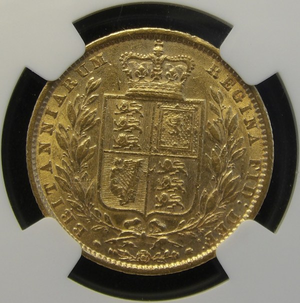Victoria, 1860, Sovereign, Upside Down A for V in Victoria, Ex Bentley Collection