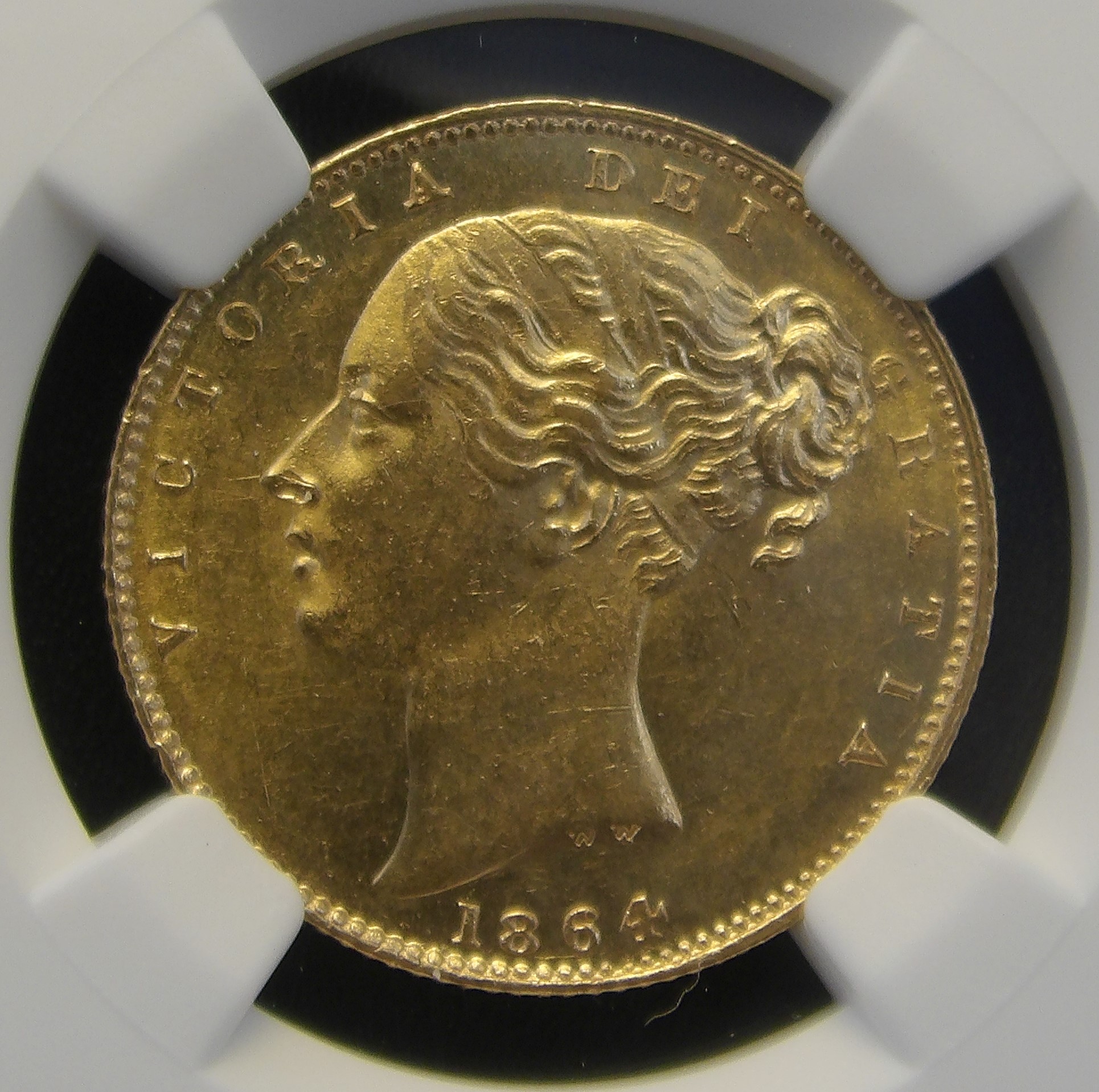 Victoria, 1864, Sovereign, Ex. Bentley Collection - Image 1