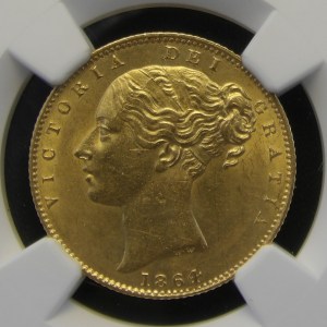 Victoria, 1864, Sovereign, Ex Bentley Collection - Image 1