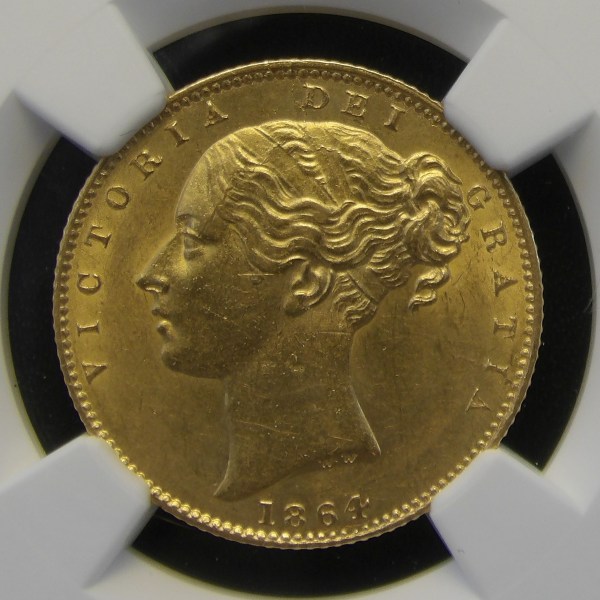 Victoria, 1864, Sovereign, Ex Bentley Collection