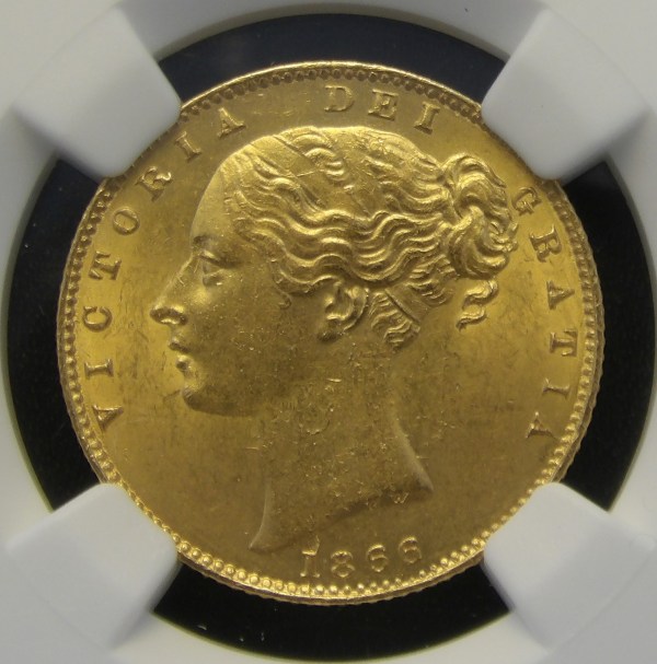 Victoria, 1866, Sovereign, Ex Bentley Collection