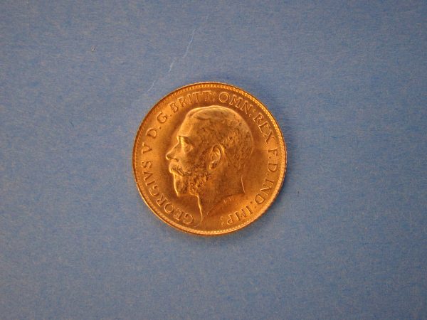 George V, 1914, 1/2 Sovereign