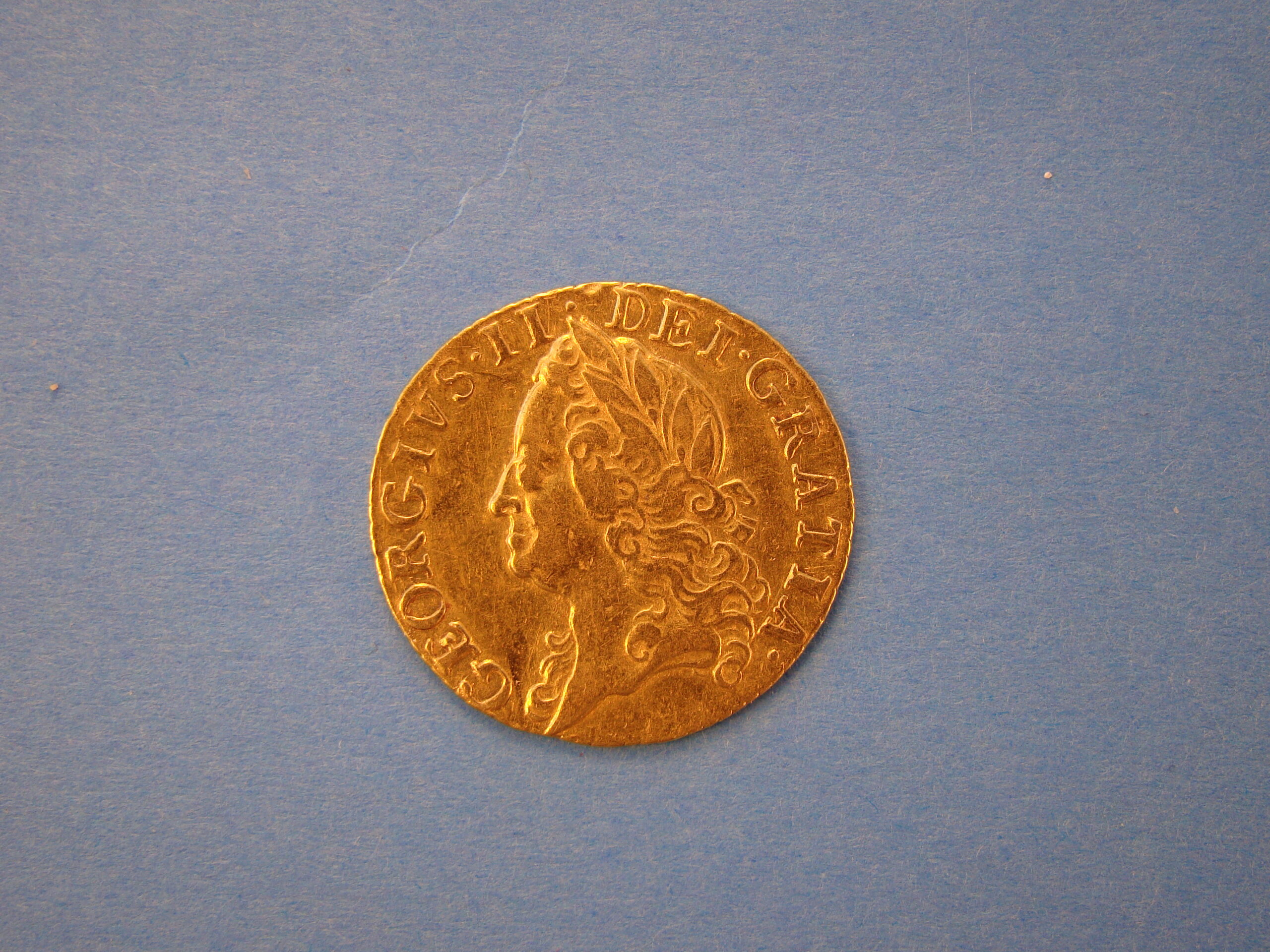 George II, 1749, 1/2 Guinea, EXTREMELY RARE DATE - Image 1