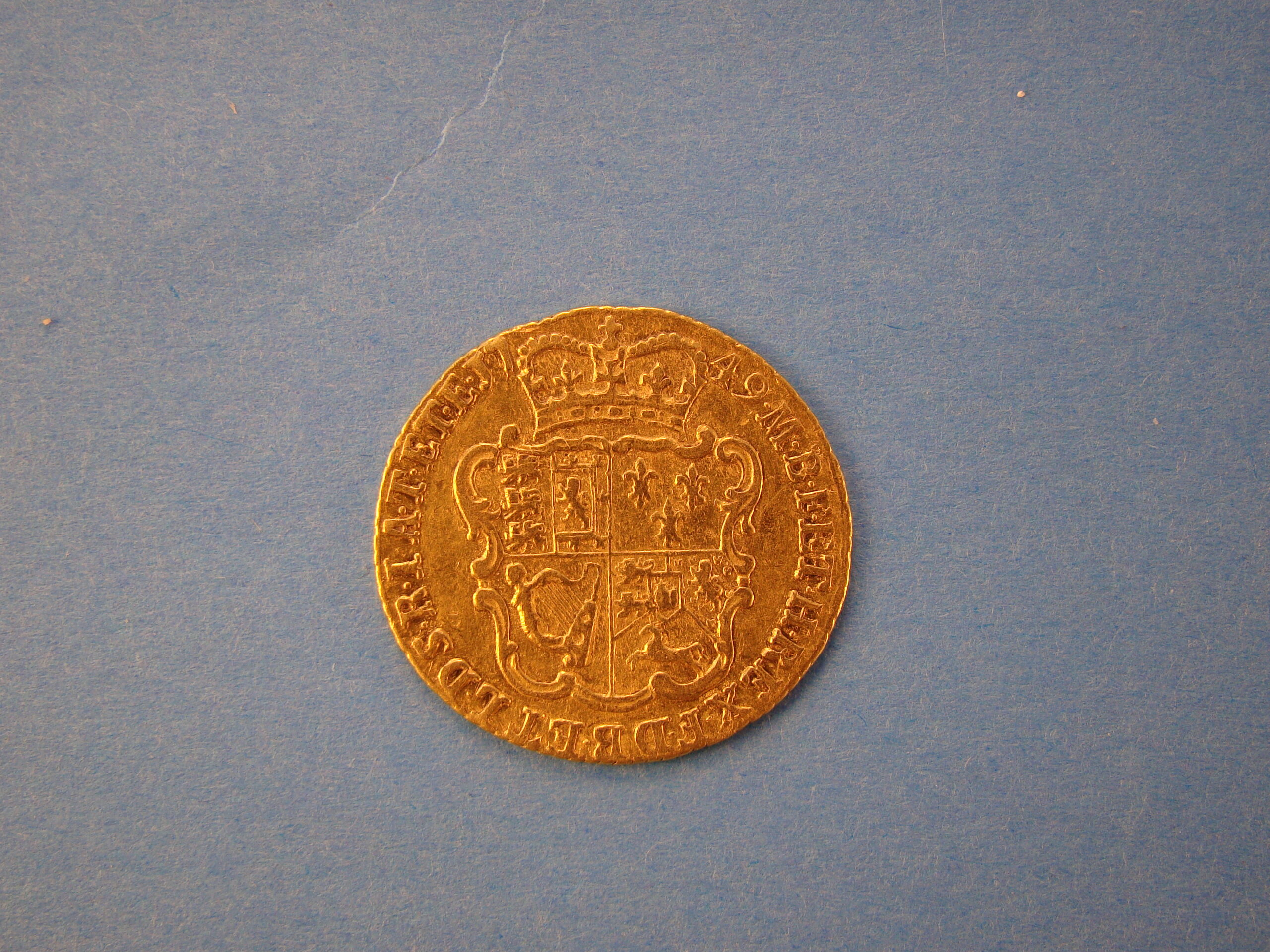 George II, 1749, 1/2 Guinea, EXTREMELY RARE DATE - Image 2