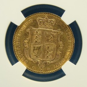 Victoria, 1870, 1/2 Sovereign, RARE (R4) COARSE BORDER TEETH - Image 2