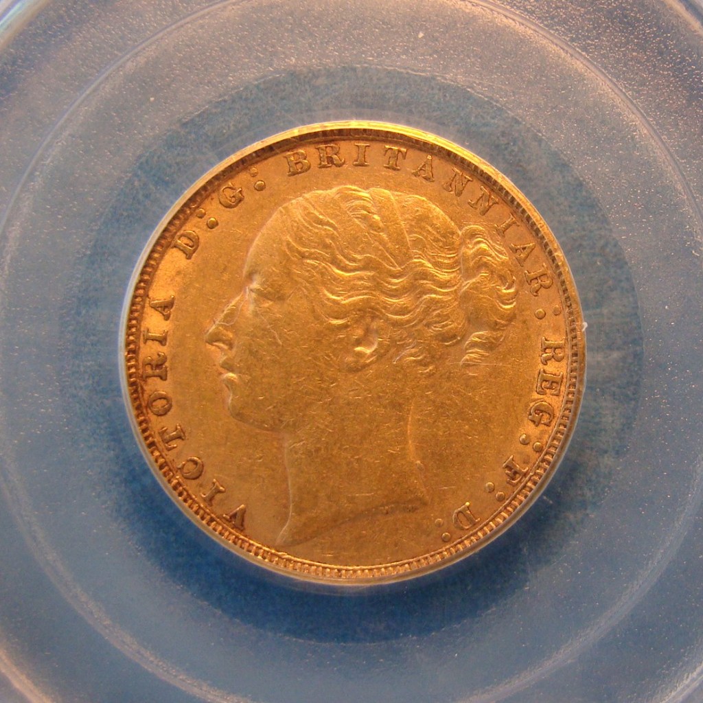 Victoria, 1880/70, Sovereign*