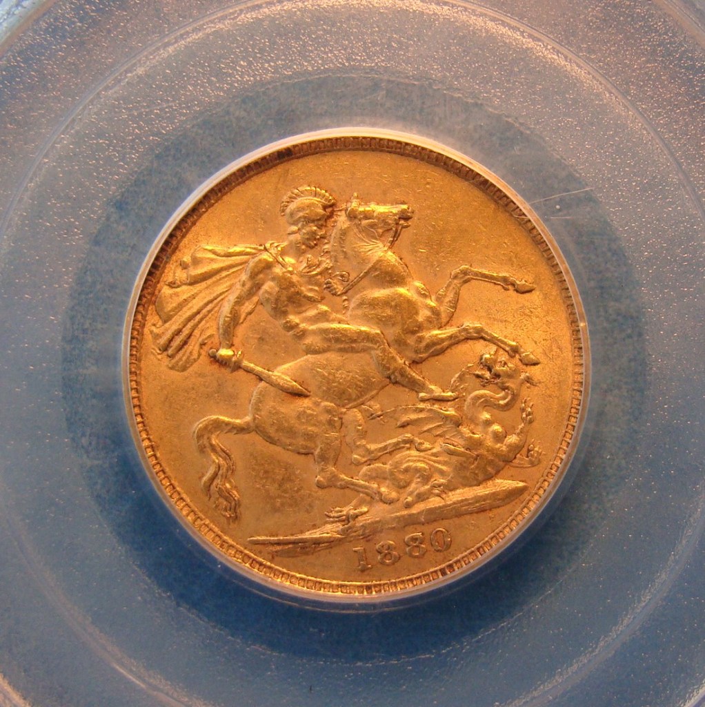 Victoria, 1880/70, Sovereign*