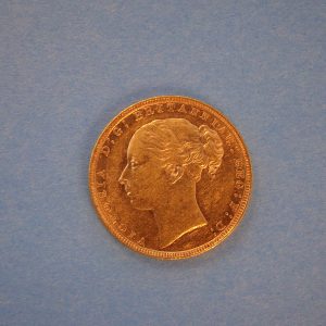 Victoria, 1879, Sovereign. LONG TAIL RARITY     SOLD - Image 1