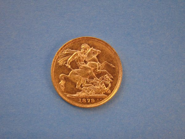 Victoria, 1879, Sovereign. LONG TAIL RARITY     SOLD