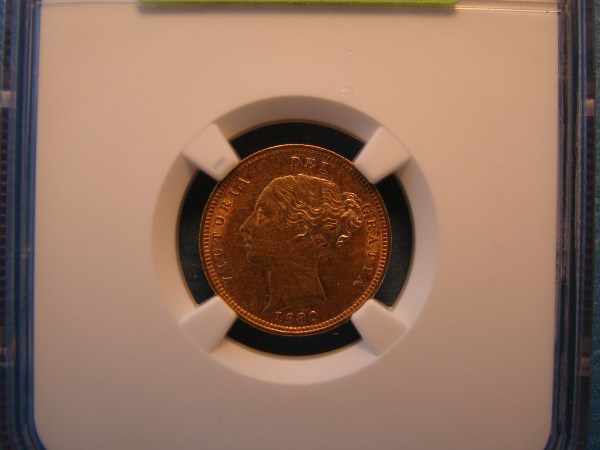 Victoria, 1880, 1/2 Sovereign*