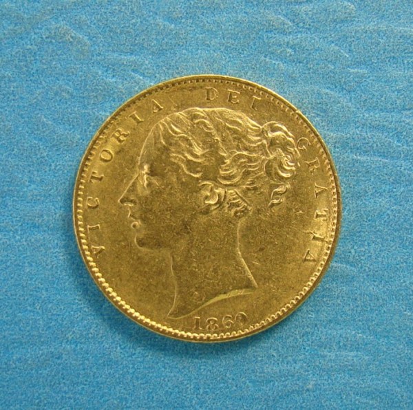 Victoria, 1860, Sovereign, EXT RARE Unbarred 1st A in GRATIA, EX BENTLEY COLLECTION