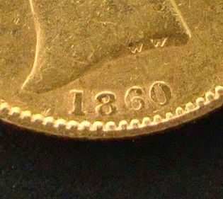 Victoria, 1860, Sovereign, EXT RARE Unbarred 1st A in GRATIA, EX BENTLEY COLLECTION