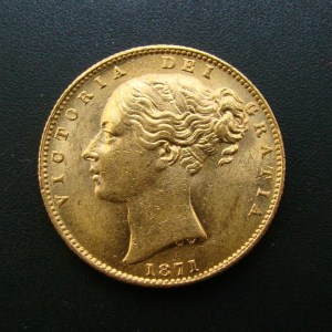 Australia, 1871S, Sovereign - Image 1