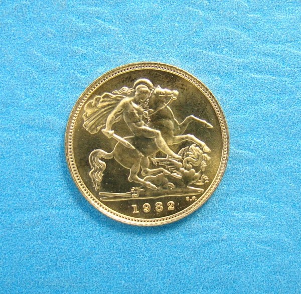 Elizabeth II, 1982, 1/2 Sovereign PROOF*