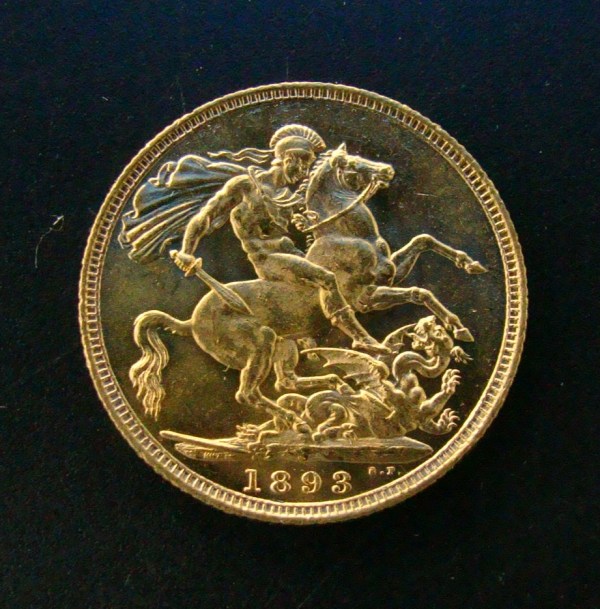 Australia, 1893S, Sovereign