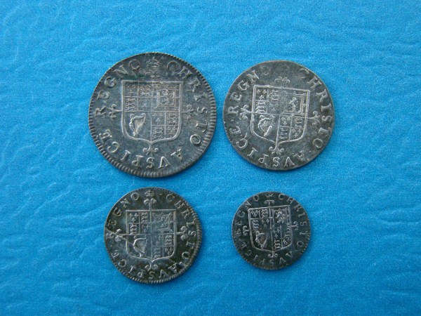 Charles II, 1660-62 Maundy Set, MINT STATE