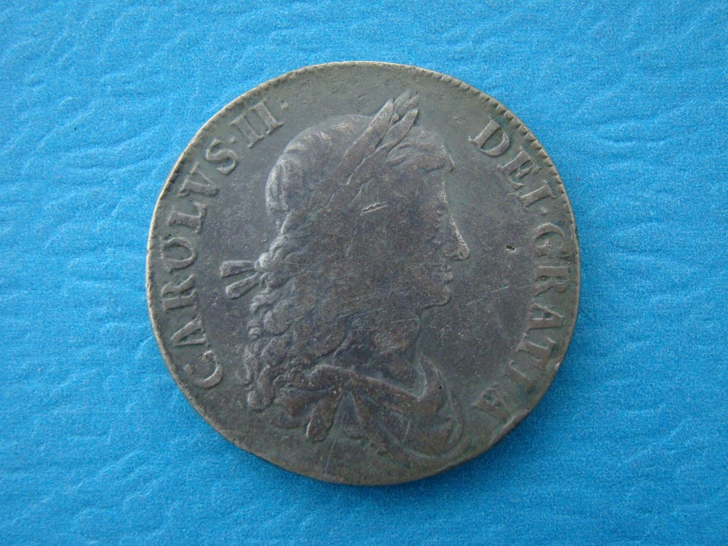 Charles II, 1663, Crown, Rare Variety