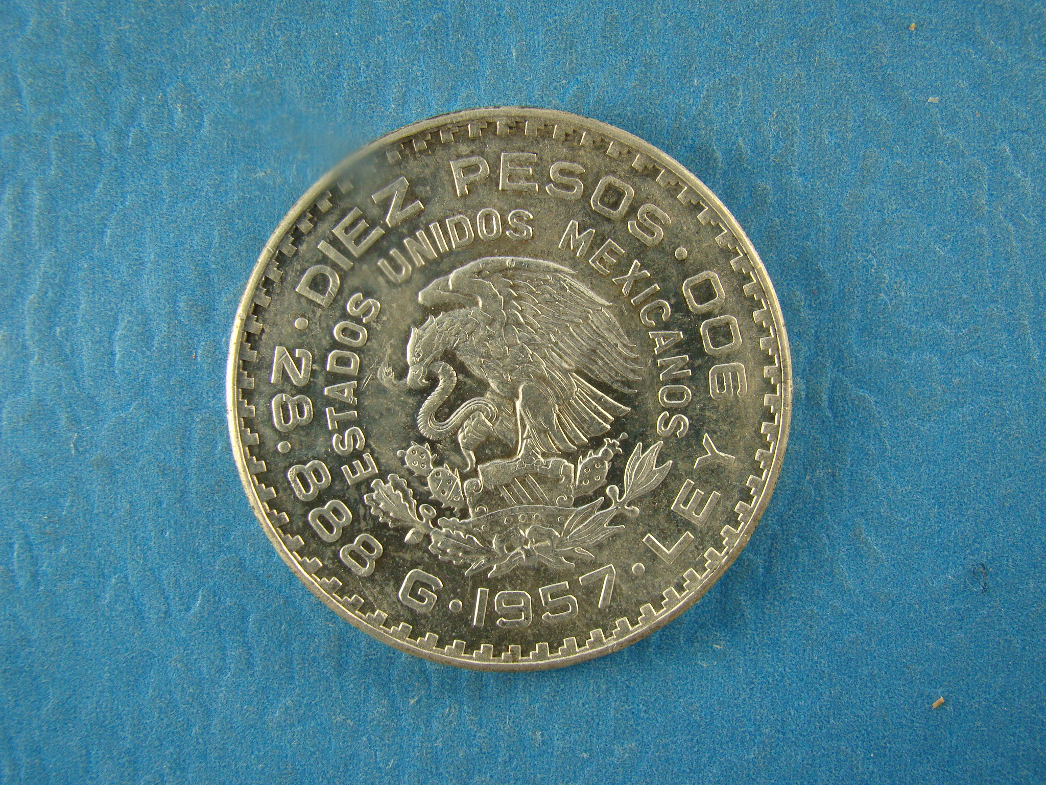 MEXICO, 1957, 10 PESOS - Image 2