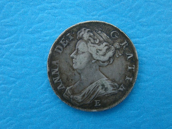 Anne, 1707E, Halfcrown