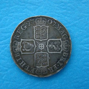 Anne, 1707E, Halfcrown - Image 2