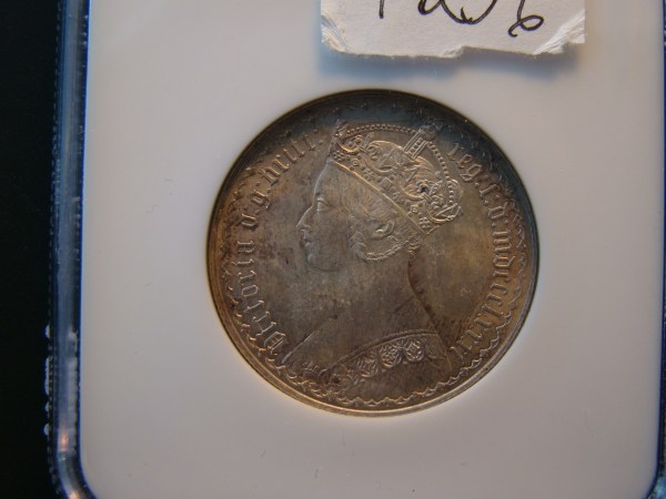 Victoria, 1881, Florin, HIGHEST GRADED BY NGC