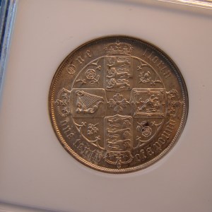 Victoria, 1881, Florin, HIGHEST GRADED BY NGC - Image 2