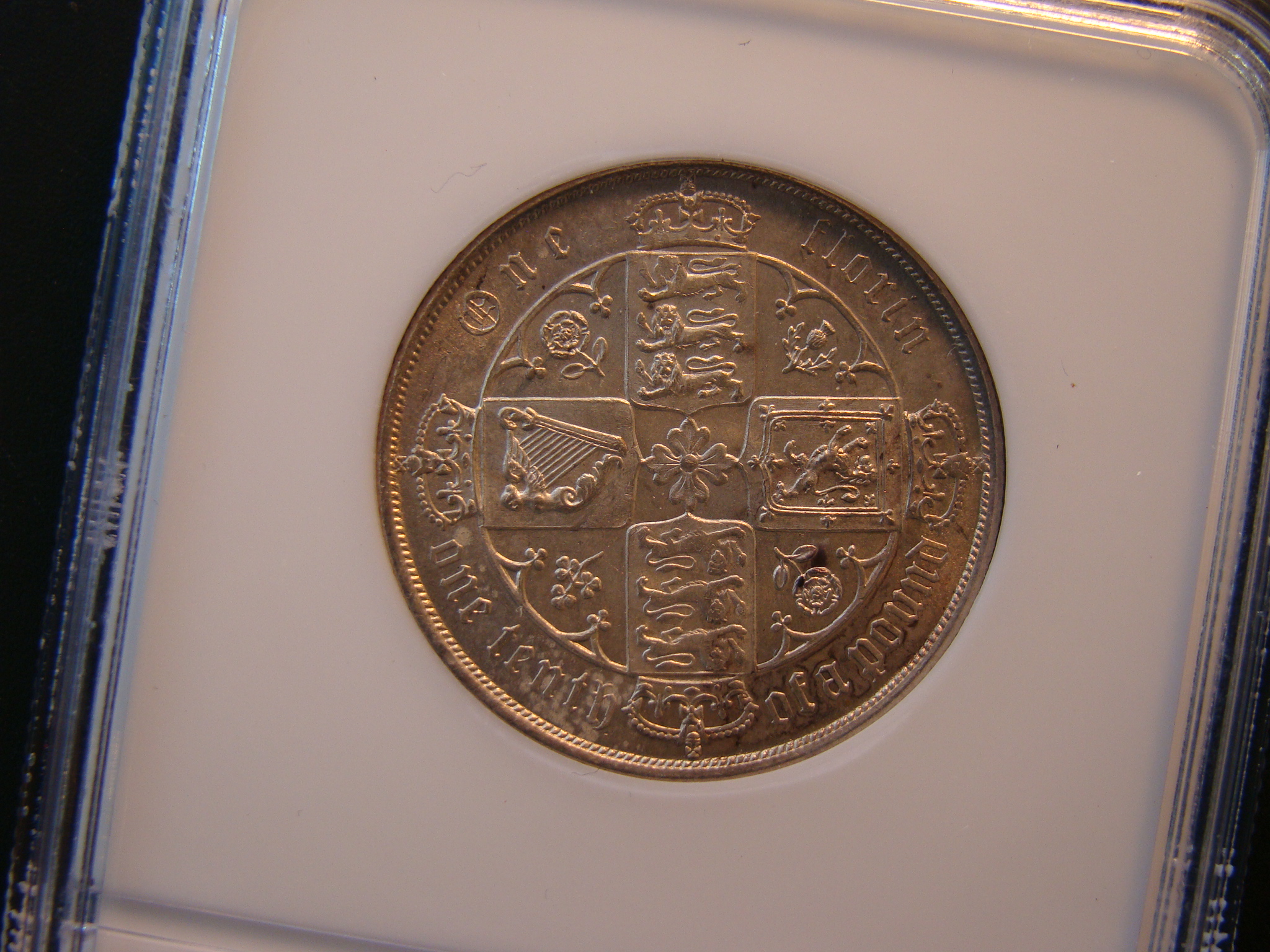 Victoria, 1881, Florin, HIGHEST GRADED BY NGC - Image 2