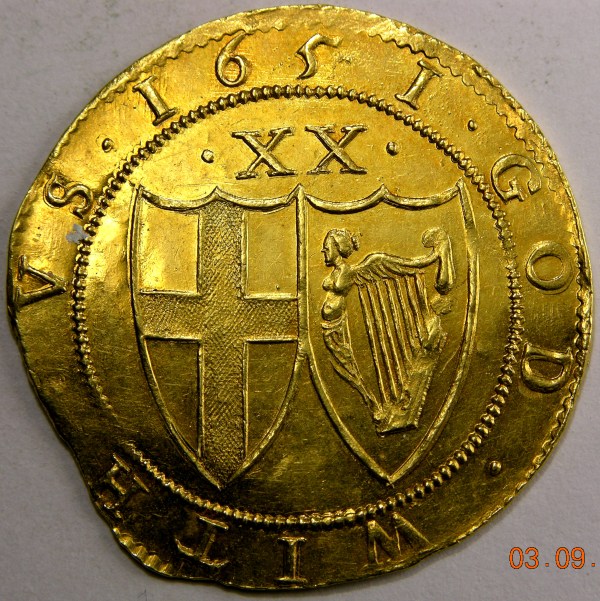 Commonwealth, 1651/49, Unite, Mint State,