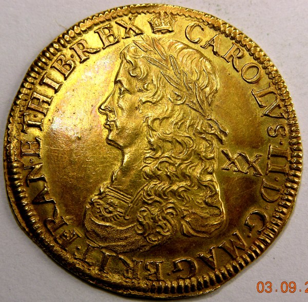 Charles II, 1661-62, UNITE, MINT STATE