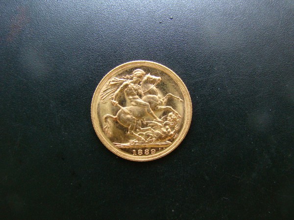 AUSTRALIA, Sovereign, 1889M, HIGHEST GRADED BY NGC OR PCGS