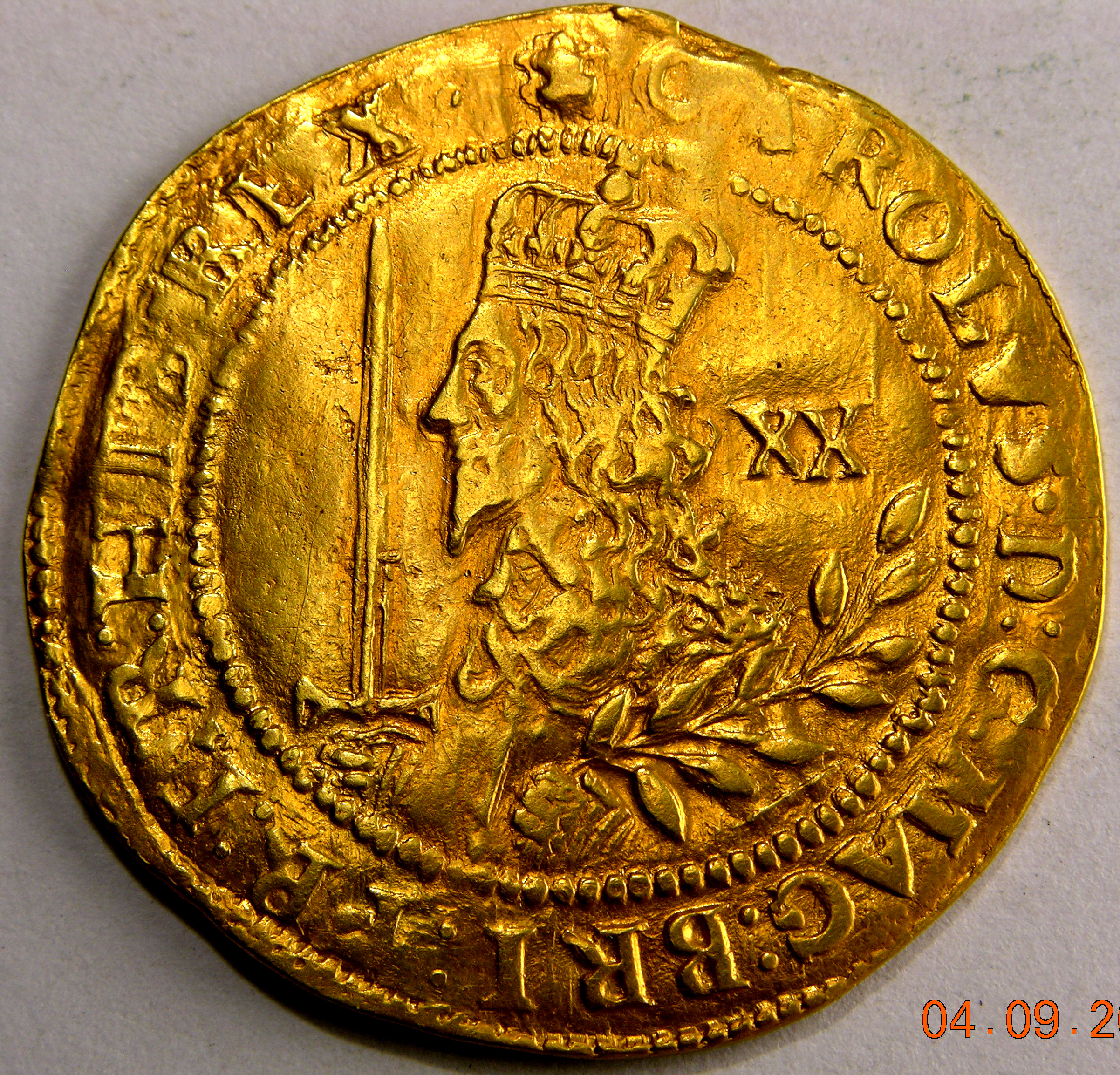 Charles I, 1644, Unite, Oxford Mint - Image 1
