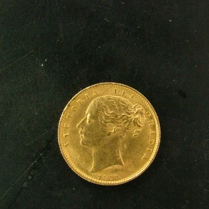 Victoria, 1853, Sovereign, Extremely Rare D/I in FID - Image 1