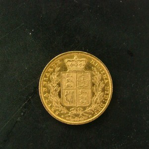 Victoria, 1853, Sovereign, Extremely Rare D/I in FID - Image 2